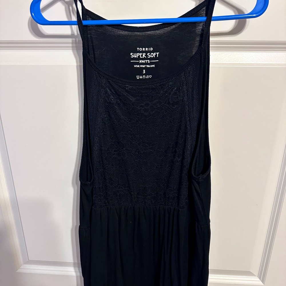 Black boho Halter tank top